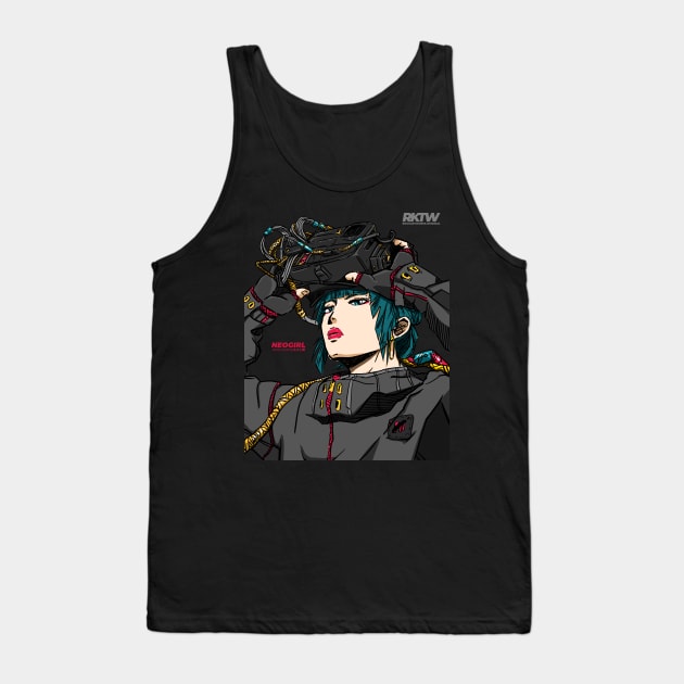 NEO-GIRL Tank Top by Rockartworks